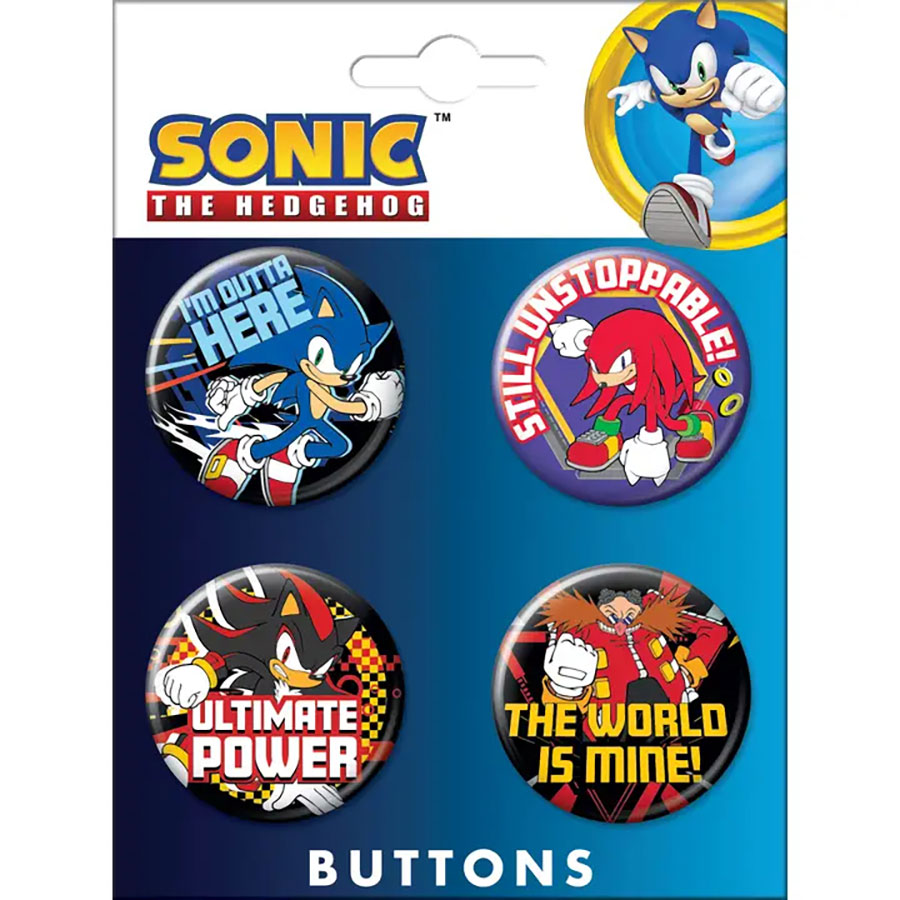 Sonic The Hedgehog Modern 4-Button Set #1 (80025BT4)