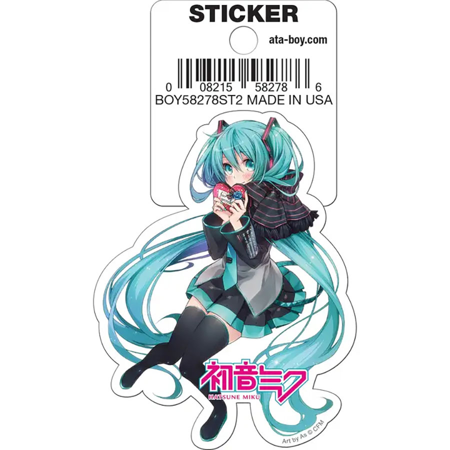 Hatsune Miku Holding Heart Die-Cut Sticker (58278ST2)