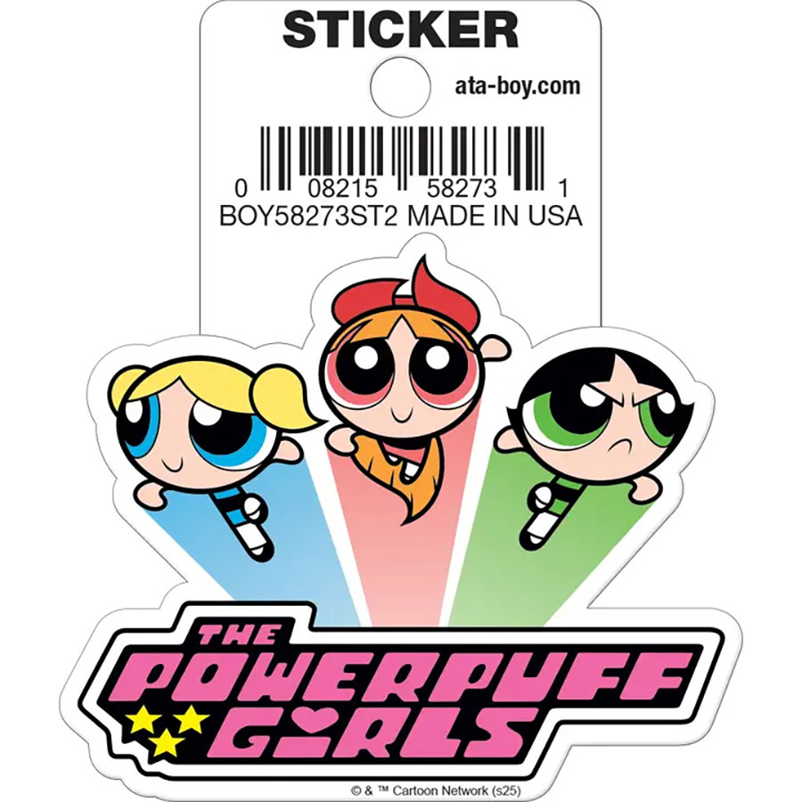 Powerpuff Girls With Logo Die-Cut Sticker (58273ST2)