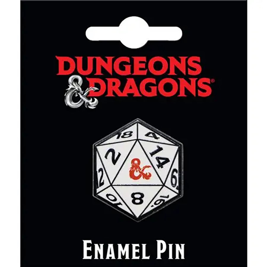 Dungeons & Dragons 20-Sided Die Enamel Pin (51085DD)