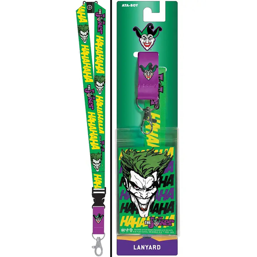DC Comics Joker Lanyard With ID Holder Lanyard (17055DC)