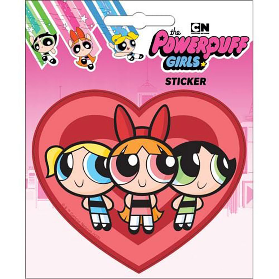 Powerpuff Girls On Heart Sticker (45327S)
