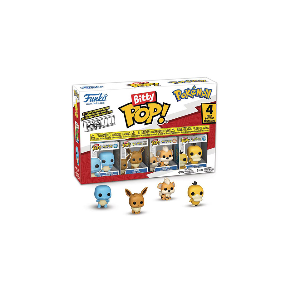 Bitty POP Pokemon Squirtle 4-Pack Vinyl Figure