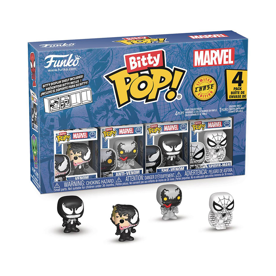 Bitty POP Spider-Man Venom 4-Pack Vinyl Figure