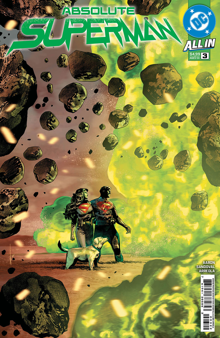 Absolute Superman #3 Cover F 2nd Ptg Rafa Sandoval Logo Color Variant Cover (DC All In)