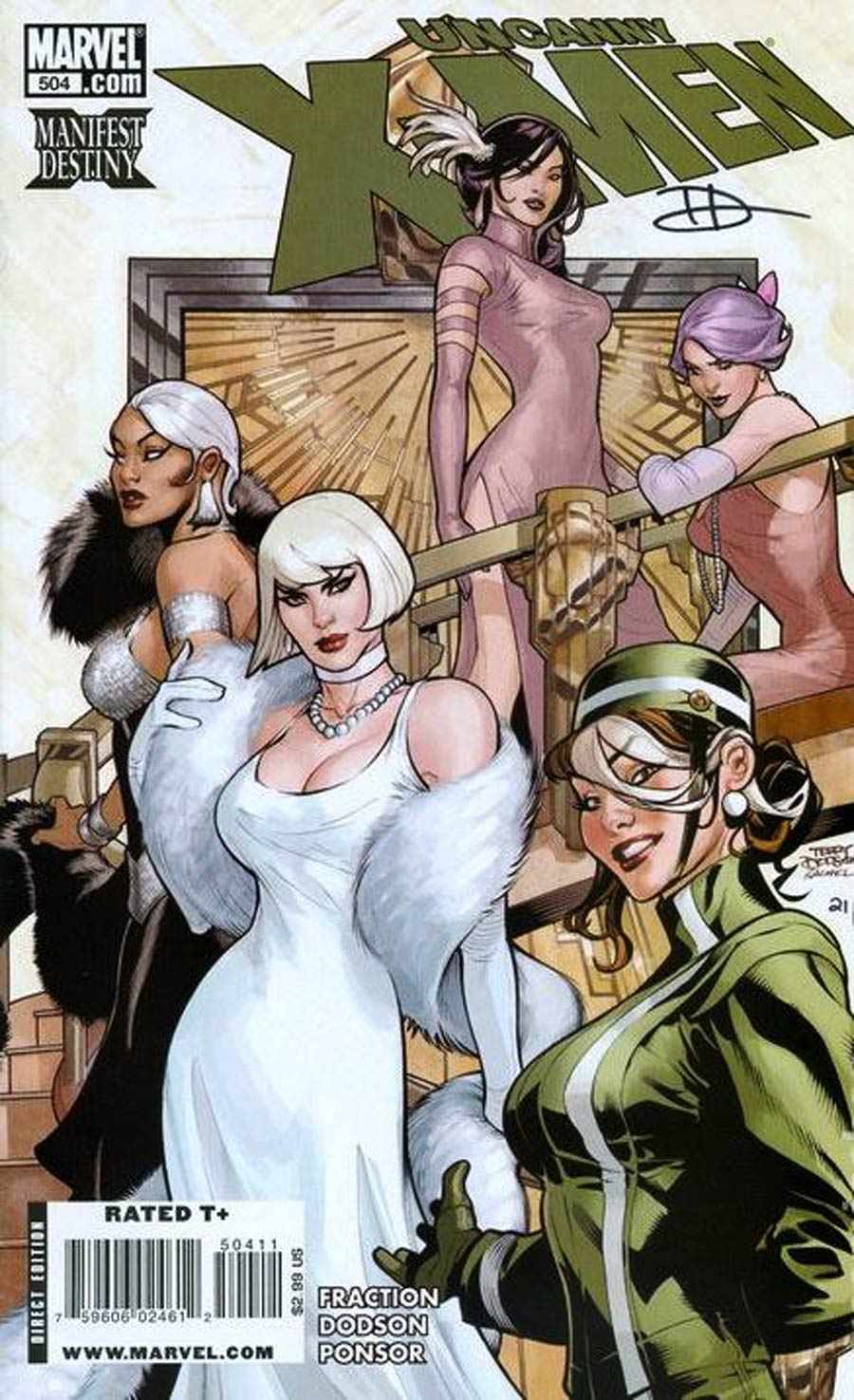 Uncanny X-Men #504 Cover B DF Signed Terry Dodson With COA (X-Men Manifest Destiny Tie-In)