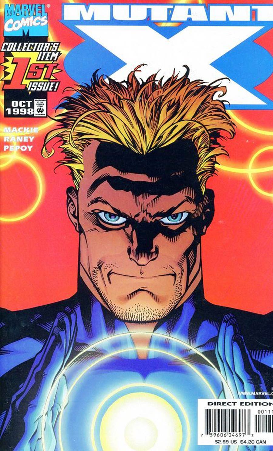 Mutant X #1 Cover D Signed By Tom Raney No COA