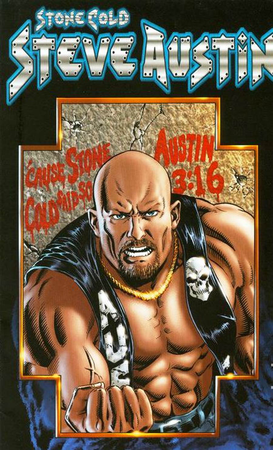 Stone Cold Steve Austin #1 Cover D DF Super Alternate Cover With COA