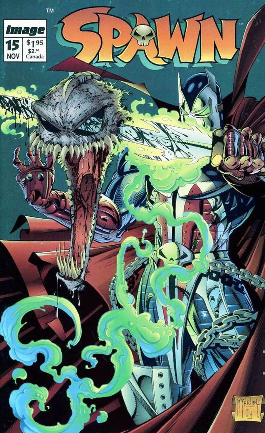 Spawn #15 Cover C Signed by Todd McFarlane No COA