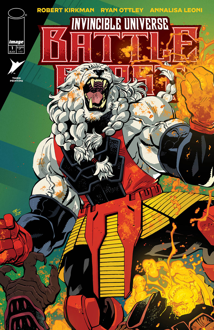 Invincible Universe Battle Beast #1 Cover O 3rd Ptg