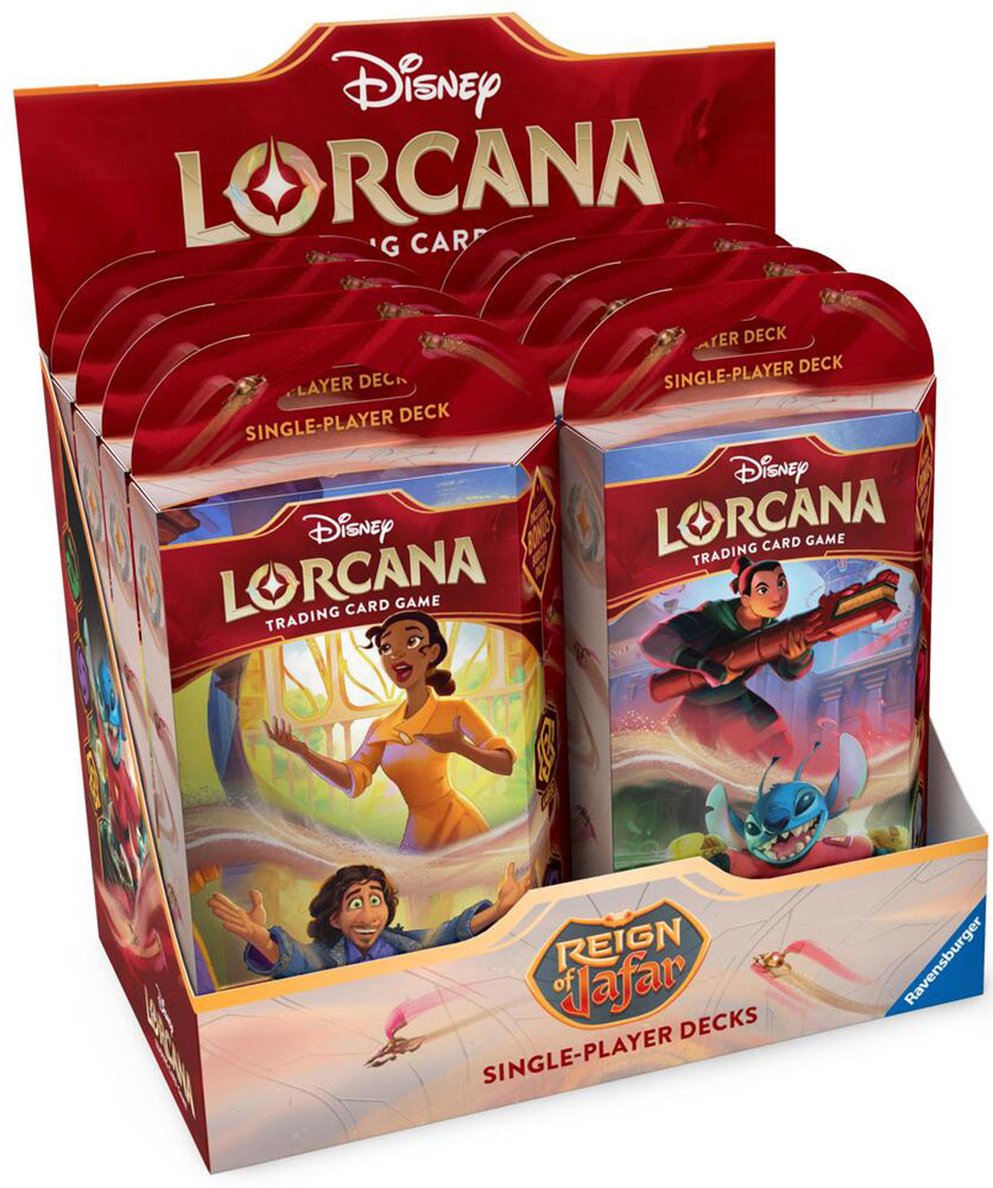 Lorcana Reign Of Jafar Starter Player Deck Display (8-Count)