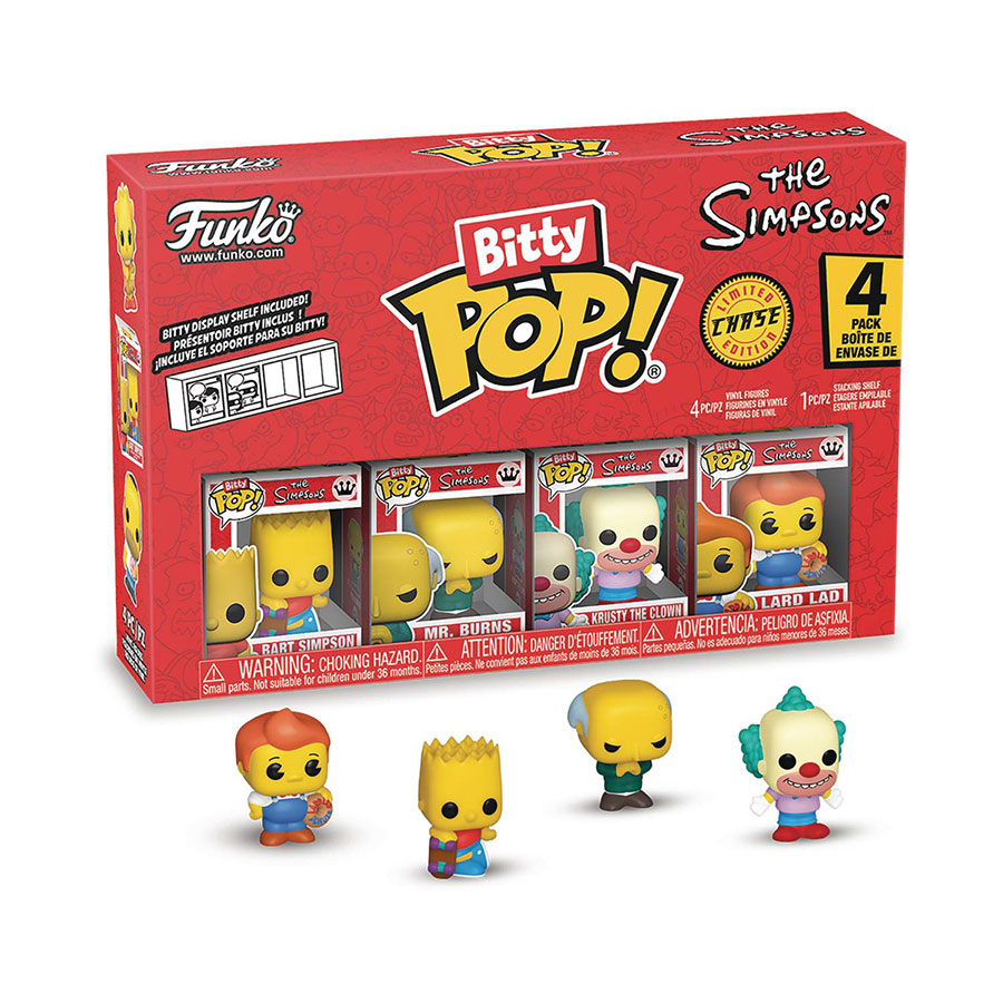 Bitty POP Simpsons Bart 4-Pack Vinyl Figure