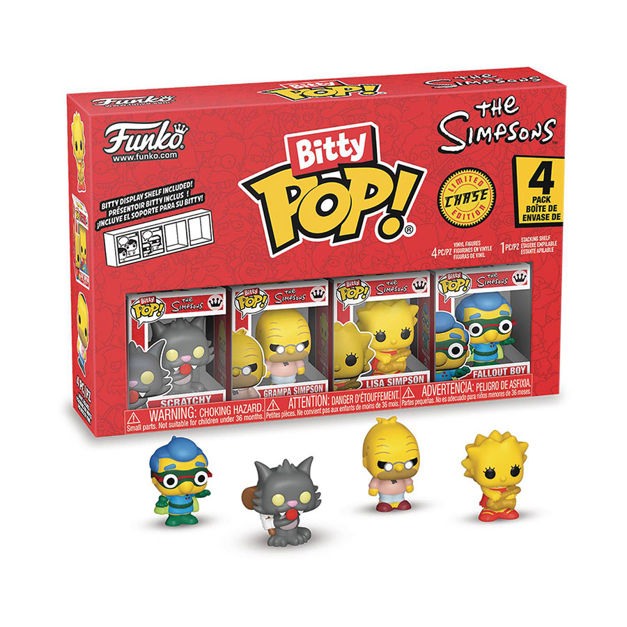 Bitty POP Simpsons Scratchy 4-Pack Vinyl Figure