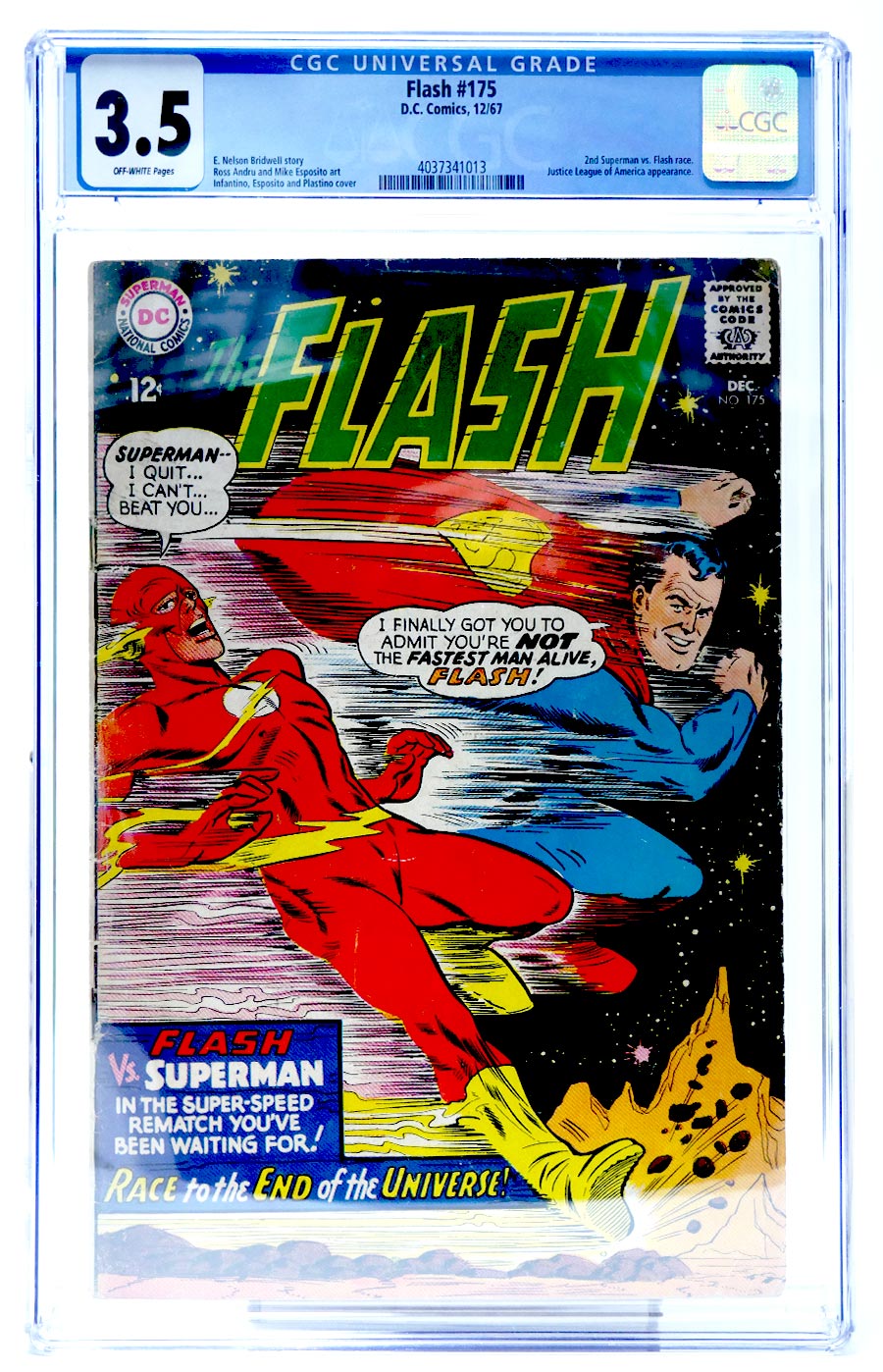 Flash #175 Cover B CGC 3.5