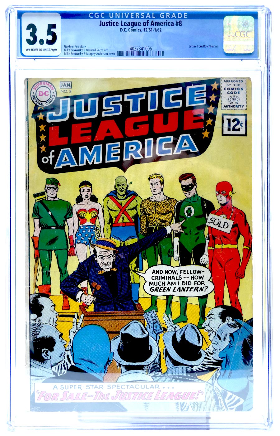Justice League Of America #8 Cover B CGC 3.5