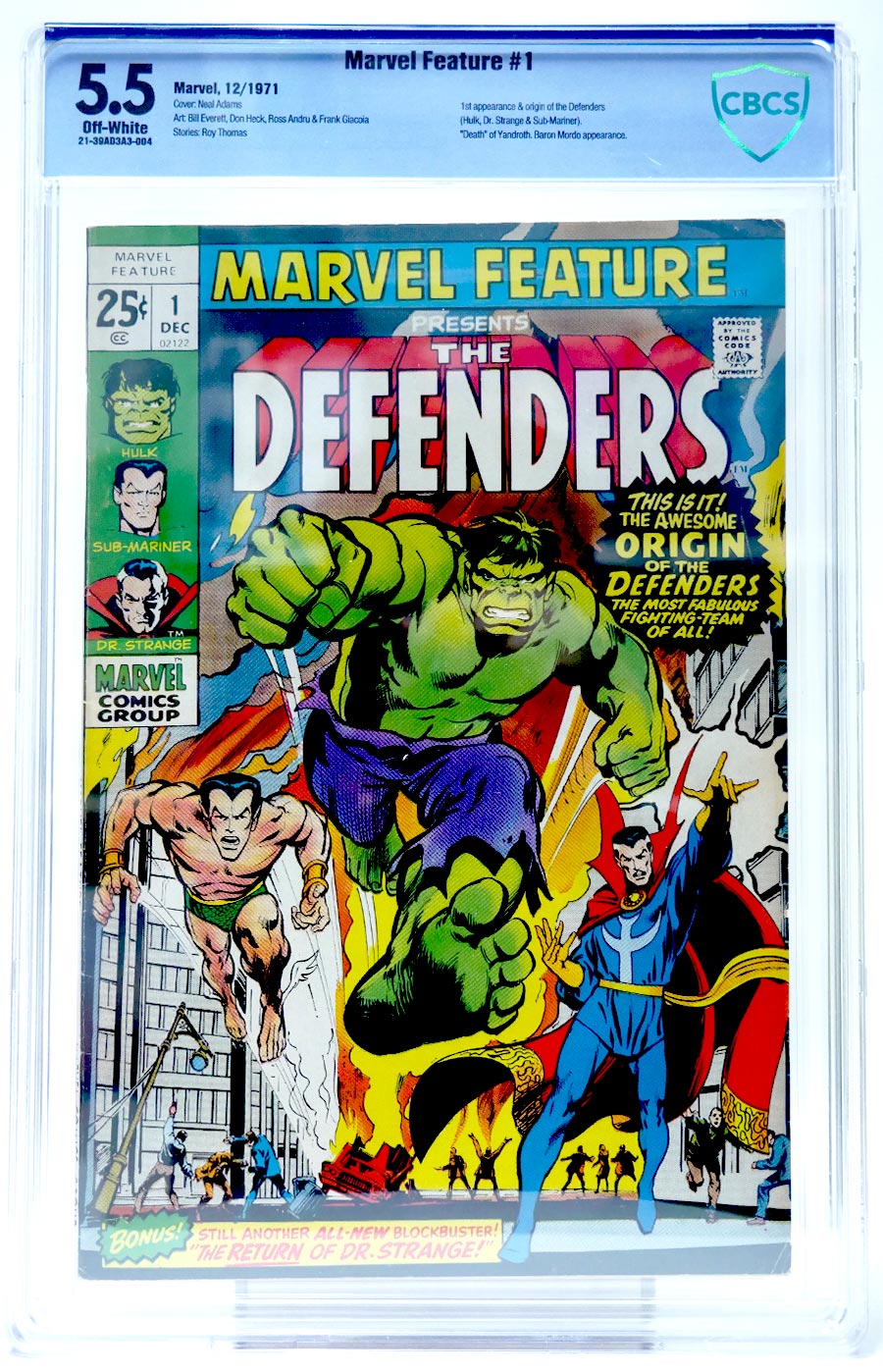 Marvel Feature #1 Cover C CBCS 5.5 1st Ptg