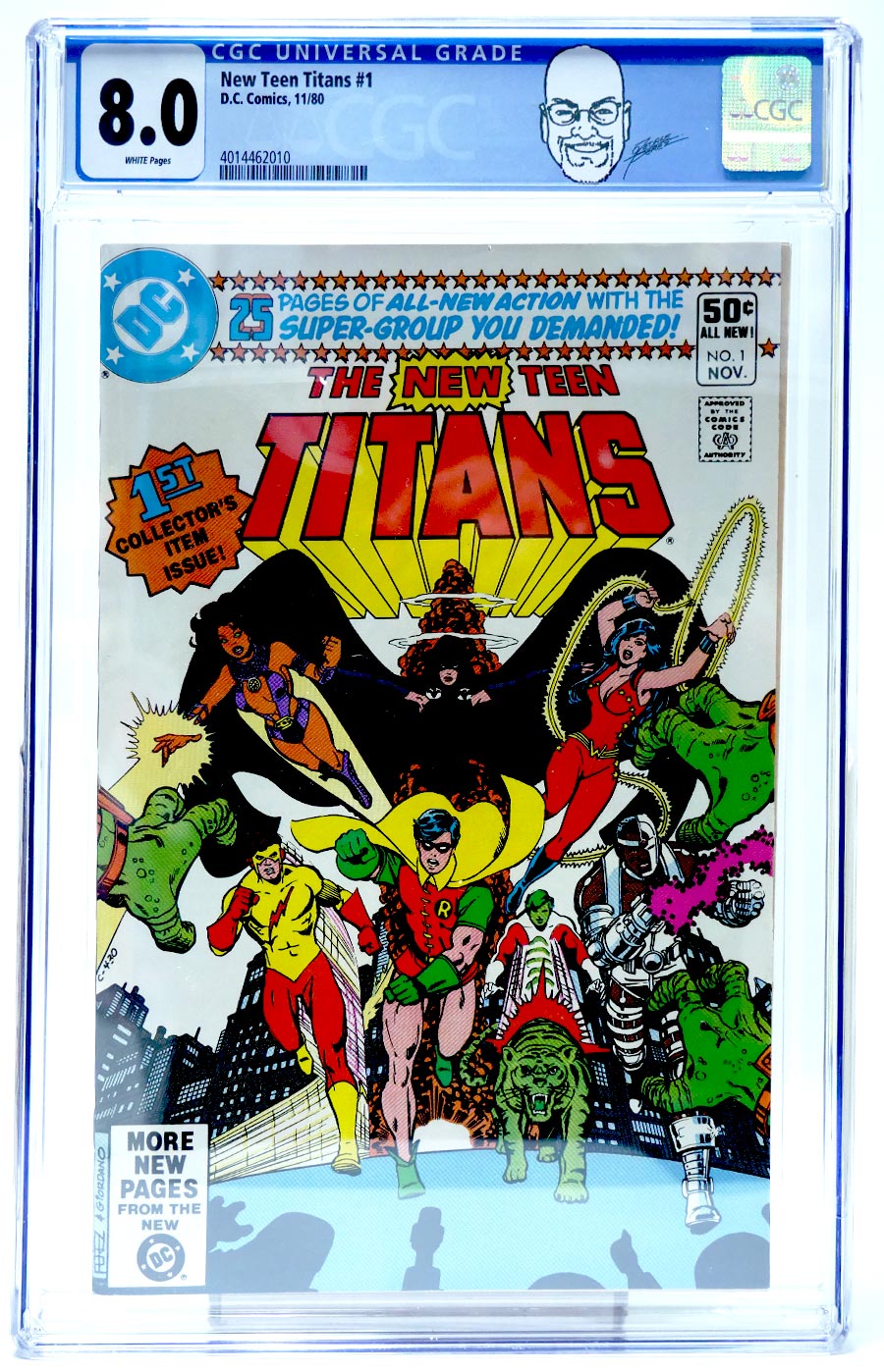 New Teen Titans #1 Cover E CGC 8.0 1st Ptg