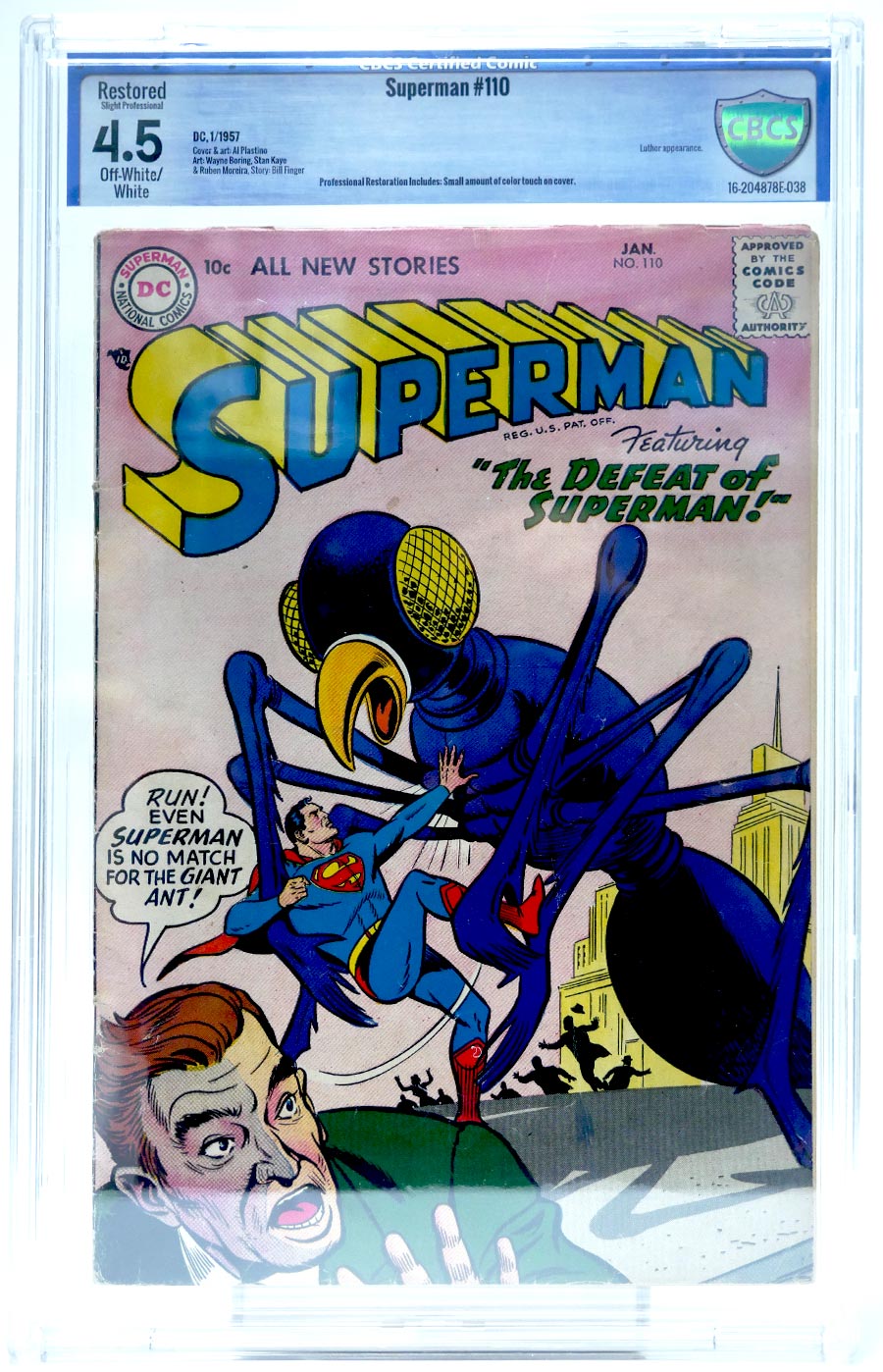 Superman #110 Cover B CBCS Restored 4.5