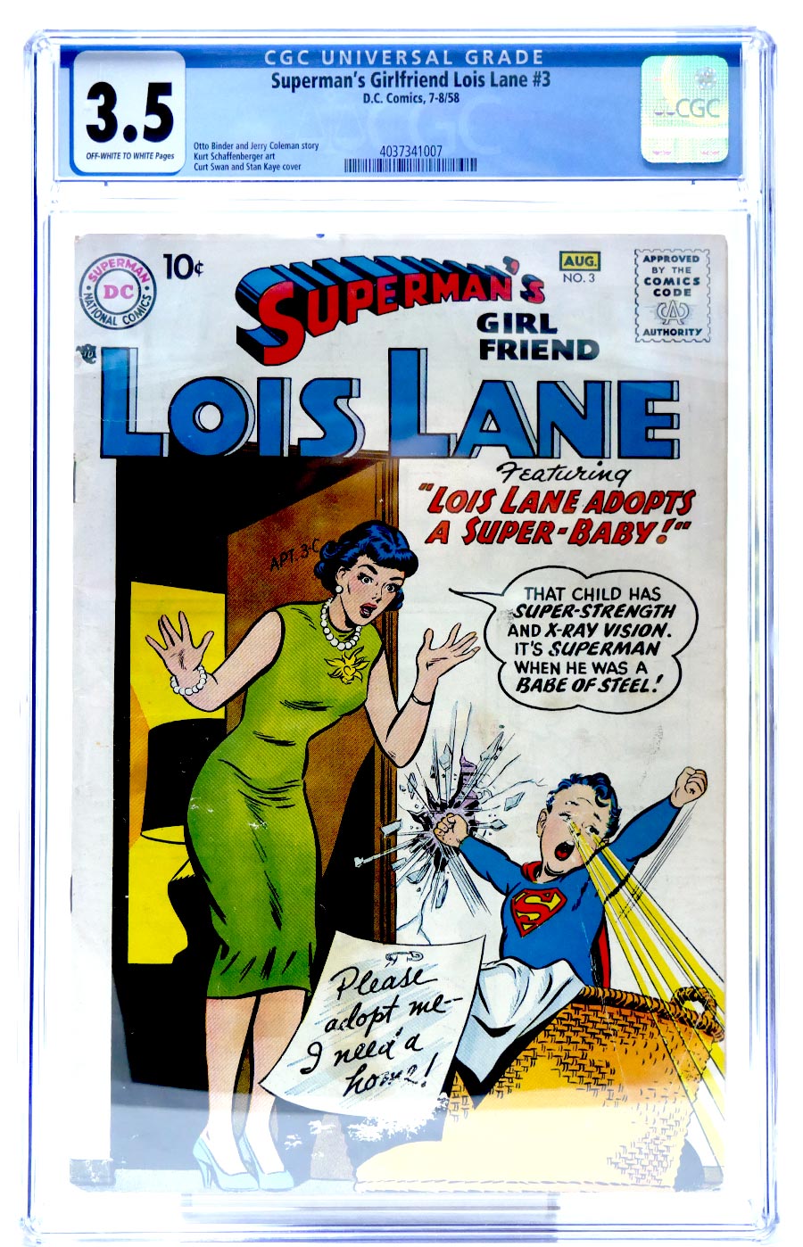 Supermans Girlfriend Lois Lane #3 Cover B CGC 3.5
