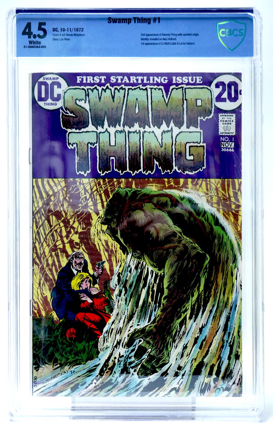 Swamp Thing Vol 1 #1 Cover B CBCS 4.5