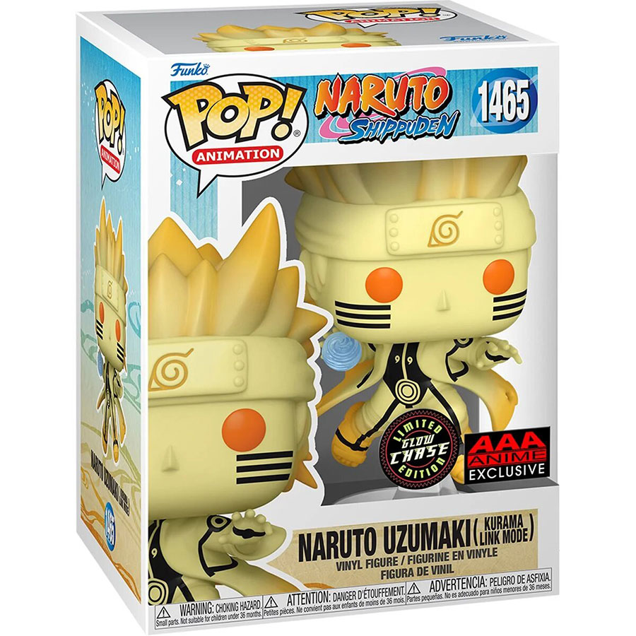 POP Naruto Shippuden Naruto Uzumaki Kurama Link Mode AAA Anime Exclusive Vinyl Figure