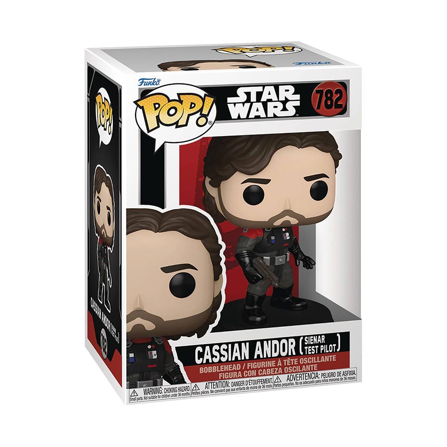 POP Star Wars Andor Cassian Andor Sienar Test Pilot Vinyl Bobble Head