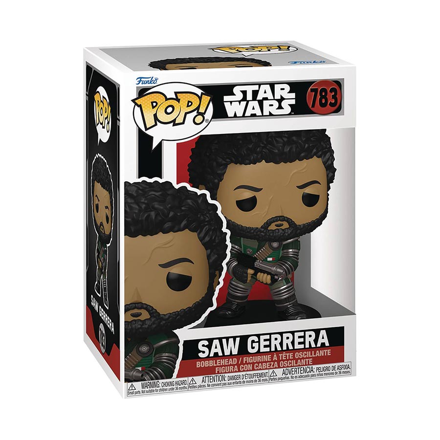 POP Star Wars Andor Saw Gerrera Vinyl Bobble Head