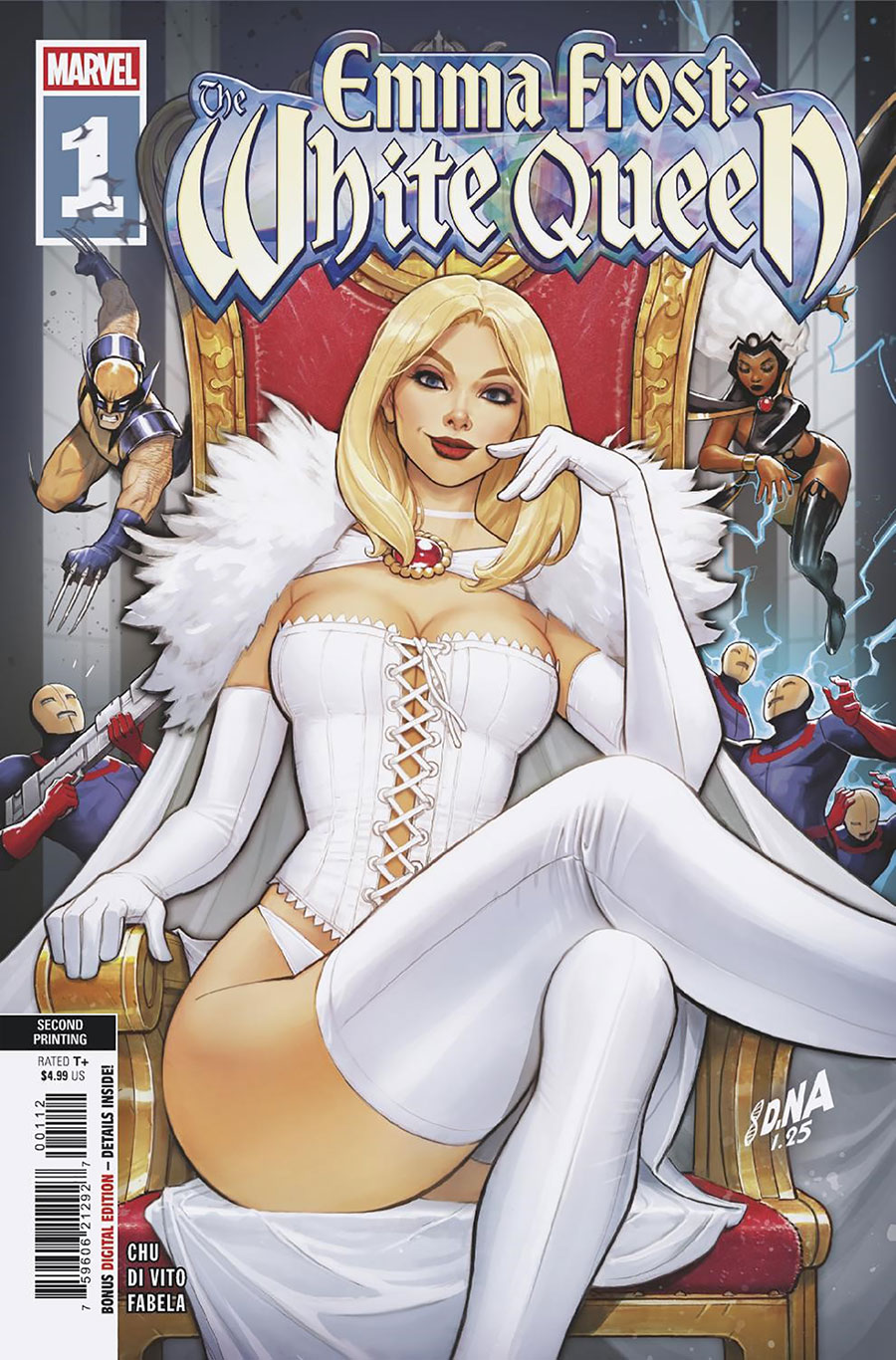 Emma Frost The White Queen #1 Cover H 2nd Ptg David Nakayama Variant Cover