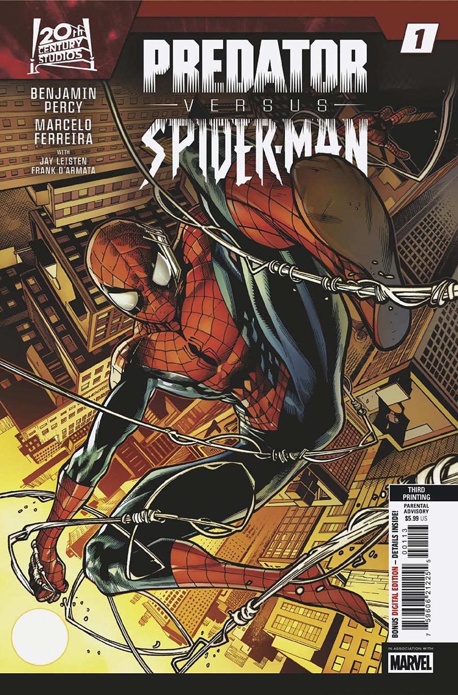 Predator vs Spider-Man #1 Cover J 3rd Ptg Marcelo Ferreira Variant Cover