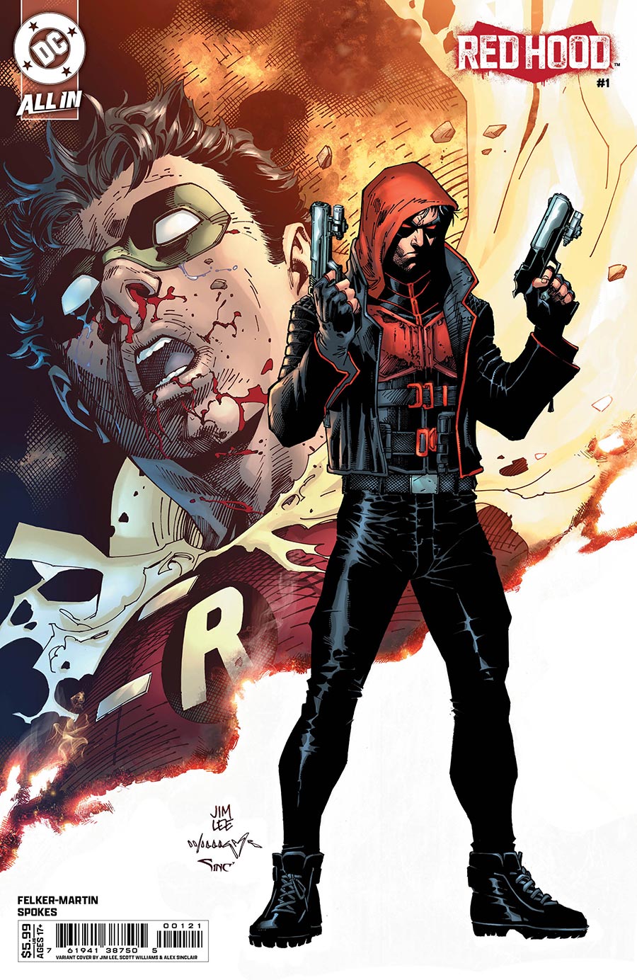 Red Hood Vol 2 #1 Cover B Variant Jim Lee Card Stock Cover (DC All In)
