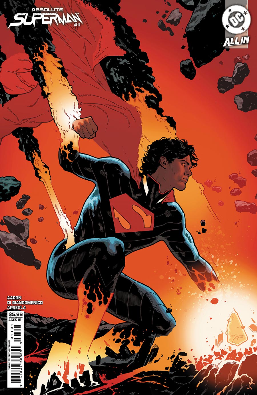 Absolute Superman #11 Cover C Variant Jeff Spokes Card Stock Cover (DC All In)