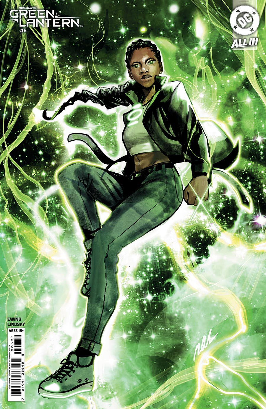 Absolute Green Lantern #6 Cover D Incentive Nikolas Draper-Ivey Card Stock Variant Cover (DC All In)