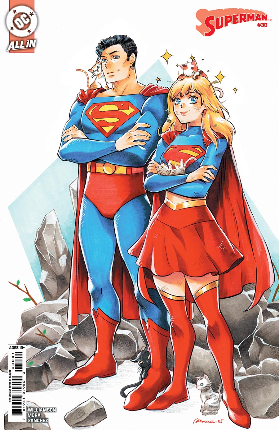 Superman Vol 7 #30 Cover H Incentive SAOWEE Card Stock Variant Cover (DC All In)