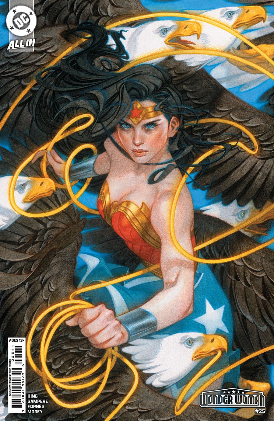 Wonder Woman Vol 6 #25 Cover H Incentive Tran Nguyen Card Stock Variant Cover (DC All In)