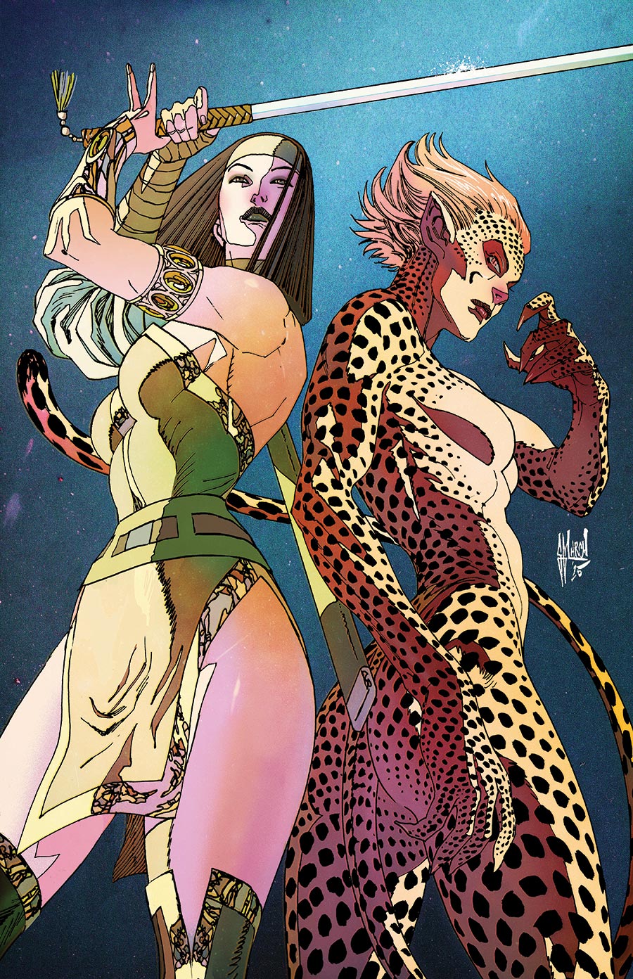 Cheetah And Cheshire Rob The Justice League #2 Cover C Variant Guillem March Card Stock Cover (DC All In)