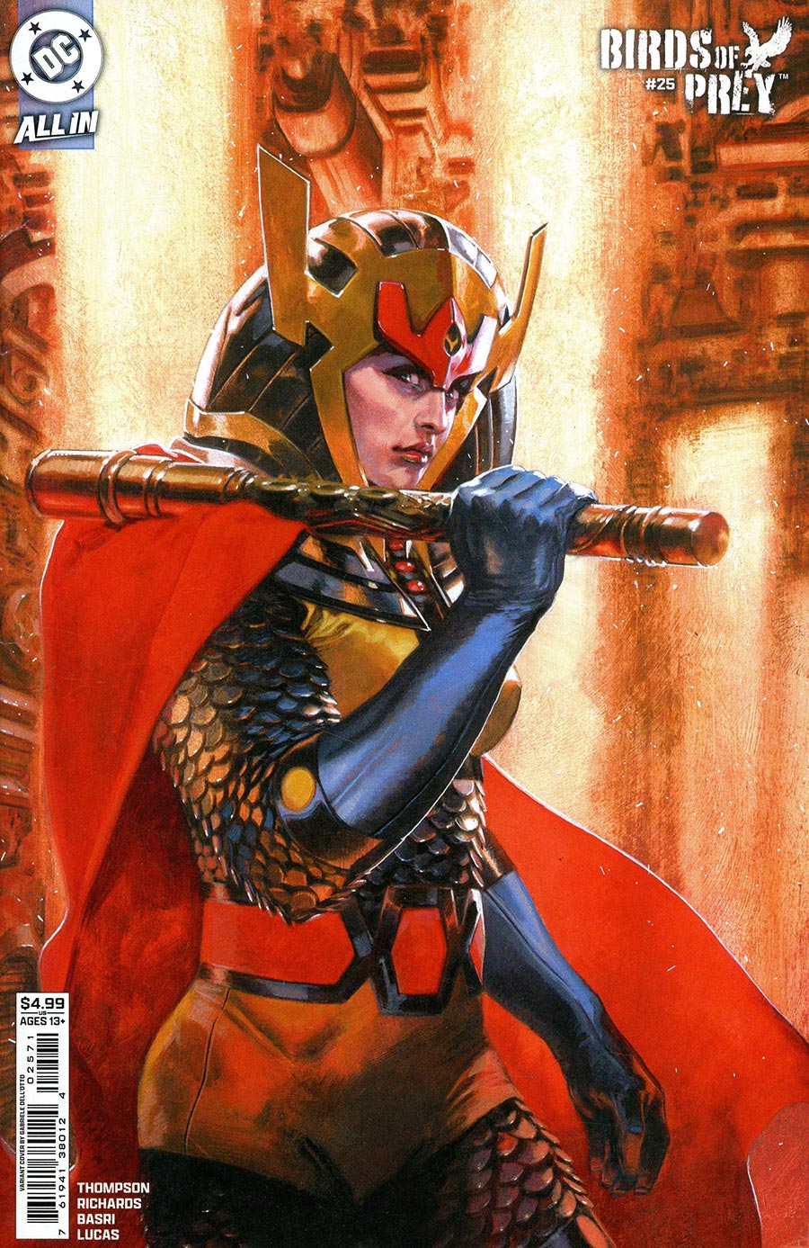 Birds Of Prey Vol 5 #25 Cover D Variant Gabriele Dell Otto Gotham Card Stock Cover (DC All In)