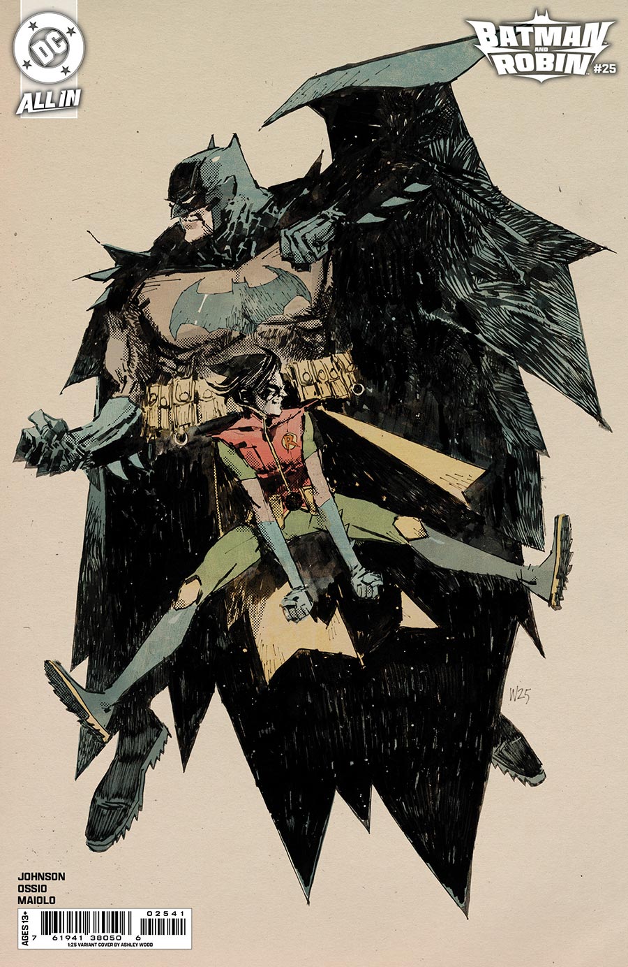 Batman And Robin Vol 3 #25 Cover G Incentive Ashley Wood Card Stock Variant Cover (DC All In)