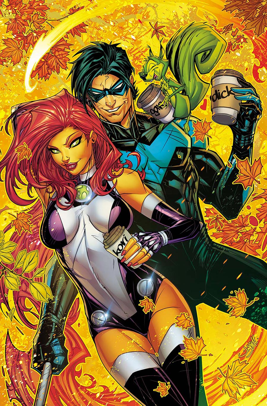 Titans Vol 4 #27 Cover D Variant Jonboy Meyers Pumpkin Spicy Card Stock Cover (DC All In)