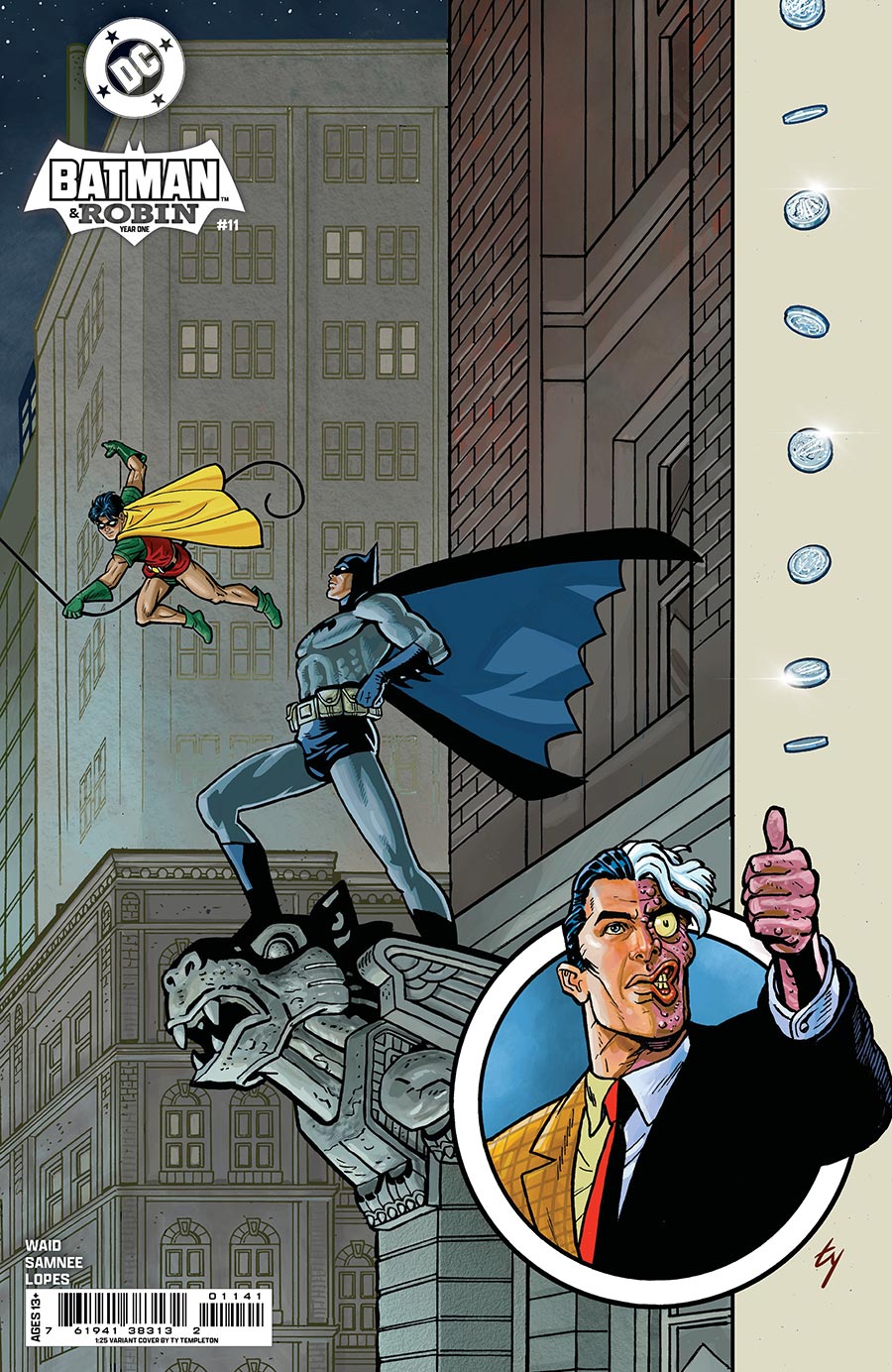 Batman And Robin Year One #11 Cover D Incentive Ty Templeton Card Stock Variant Cover