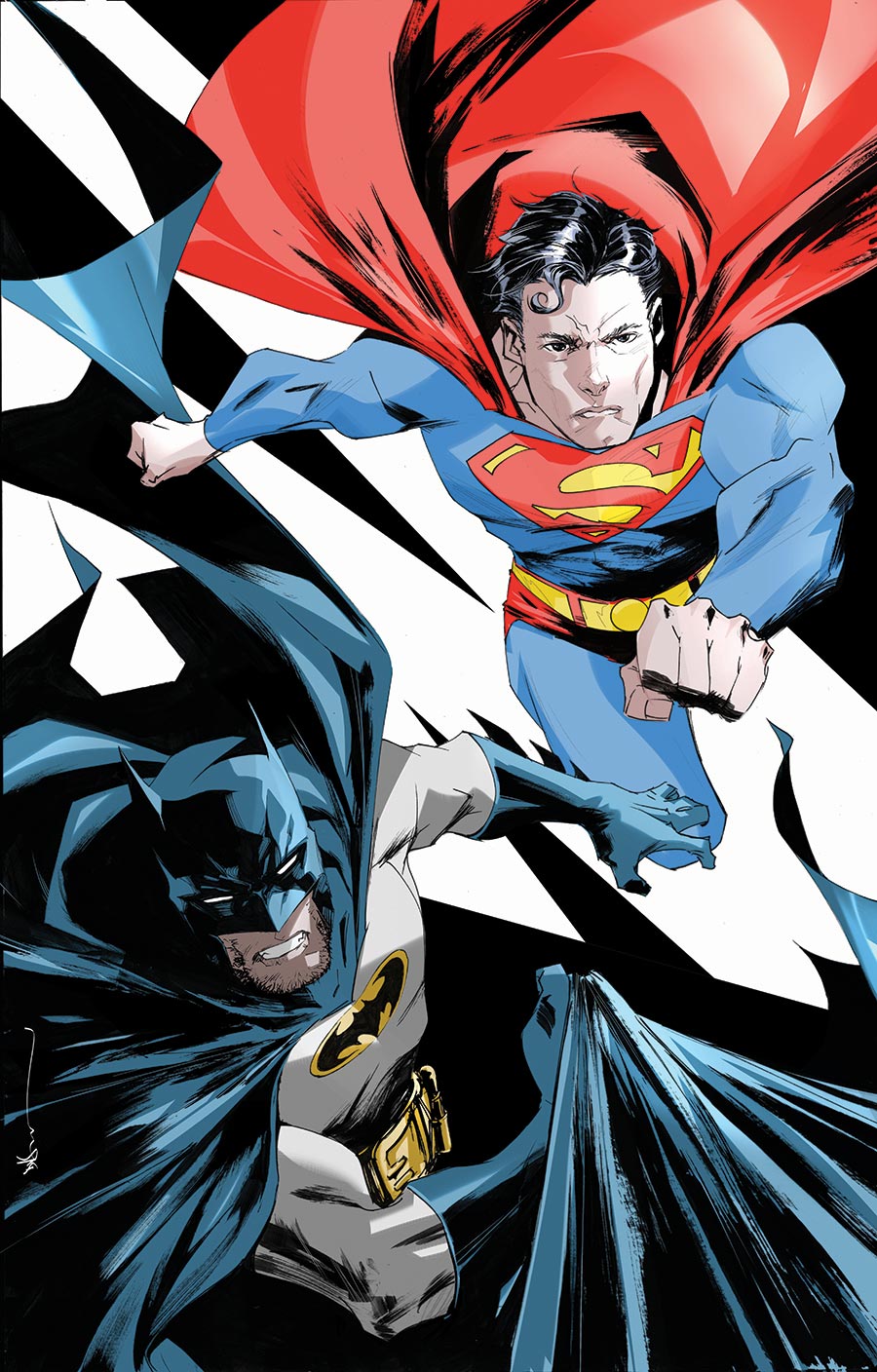 Batman Superman Worlds Finest #43 Cover B Variant Dustin Nguyen Card Stock Cover