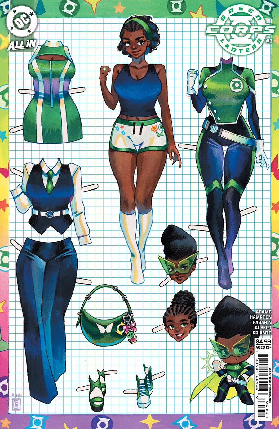 Green Lantern Corps Vol 4 #8 Cover B Variant Rian Gonzales Card Stock Cover (DC All In)(Starbreaker Supremacy Part 4)