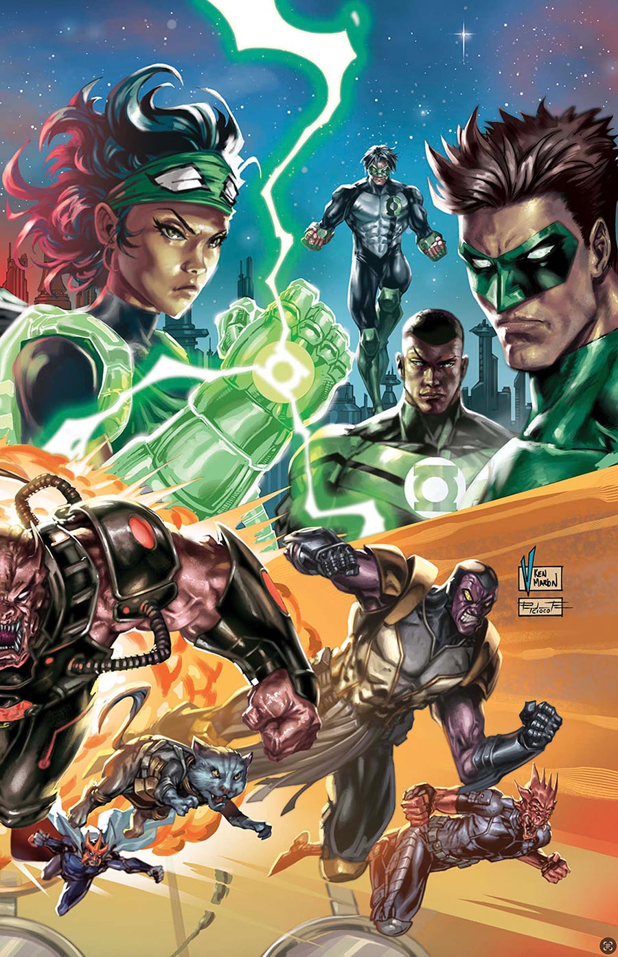 Green Lantern Vol 8 #27 Cover A Regular V Ken Marion Cover (DC All In)(Starbreaker Supremacy Part 5)