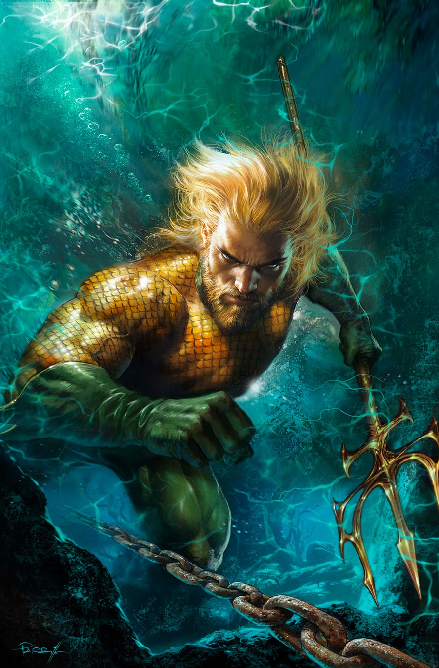 Aquaman Vol 7 #9 Cover B Variant Lucio Parrillo Card Stock Cover (DC All In)