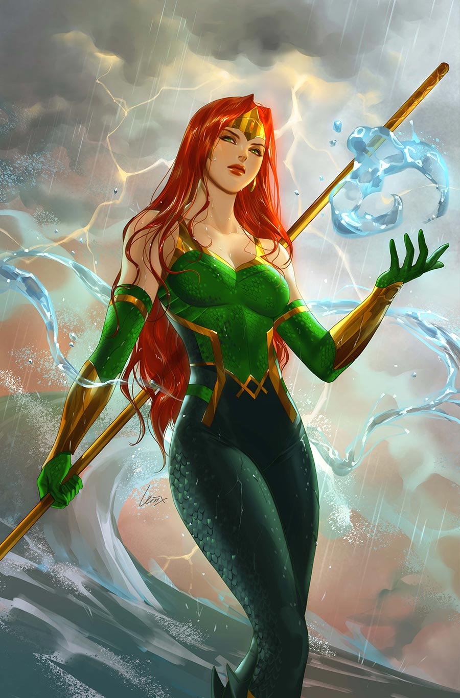 Aquaman Vol 7 #9 Cover C Variant Lesley Leirix Li Card Stock Cover (DC All In)