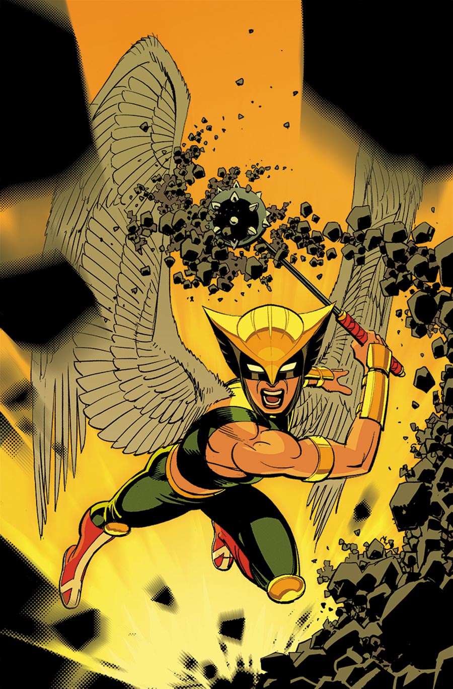 JSA Vol 2 #11 Cover C Variant Leonardo Romero Hispanic Heritage Month Hawkgirl Card Stock Cover (DC All In)