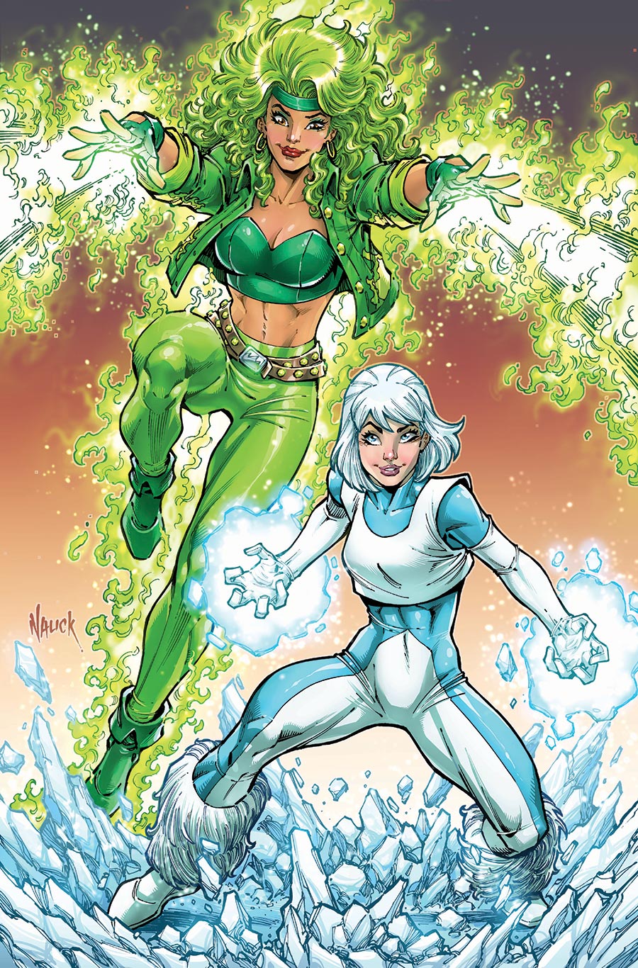 Fire & Ice When Hell Freezes Over #6 Cover B Variant Todd Nauck Card Stock Cover (DC All In)
