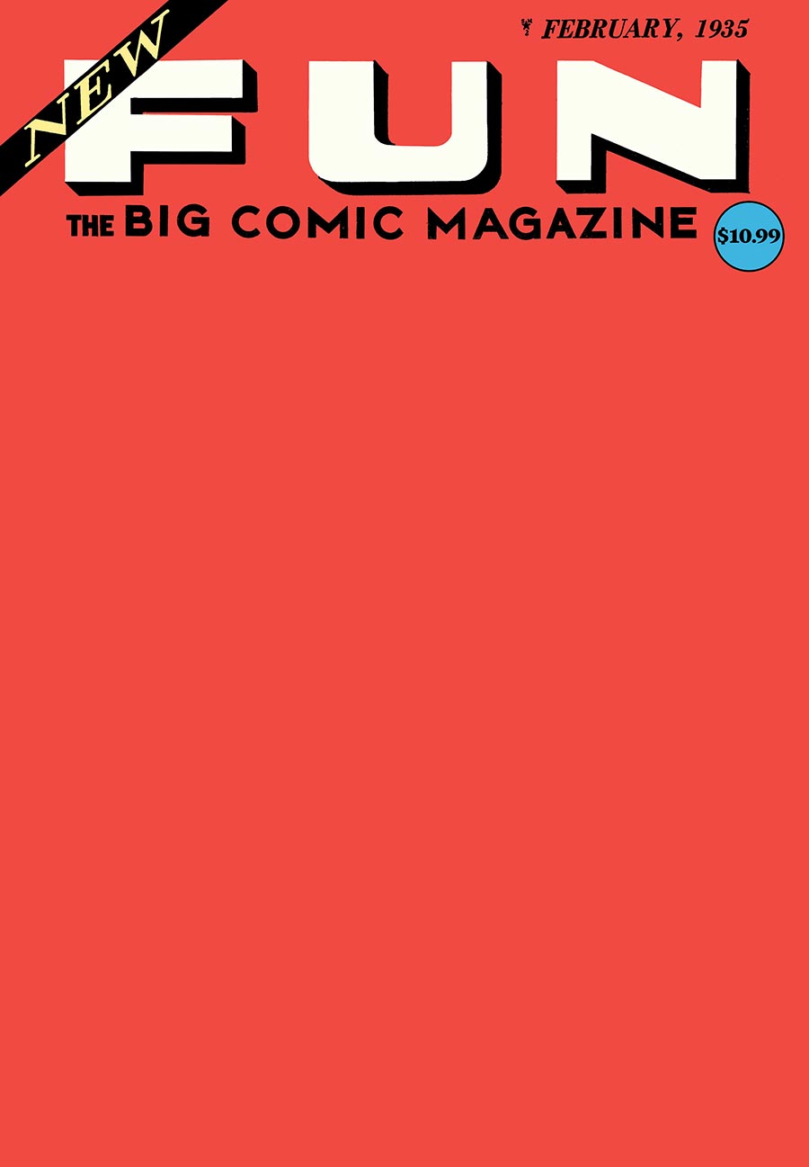 New Fun Comics #1 Facsimile Edition Cover C Variant Blank Card Stock Cover