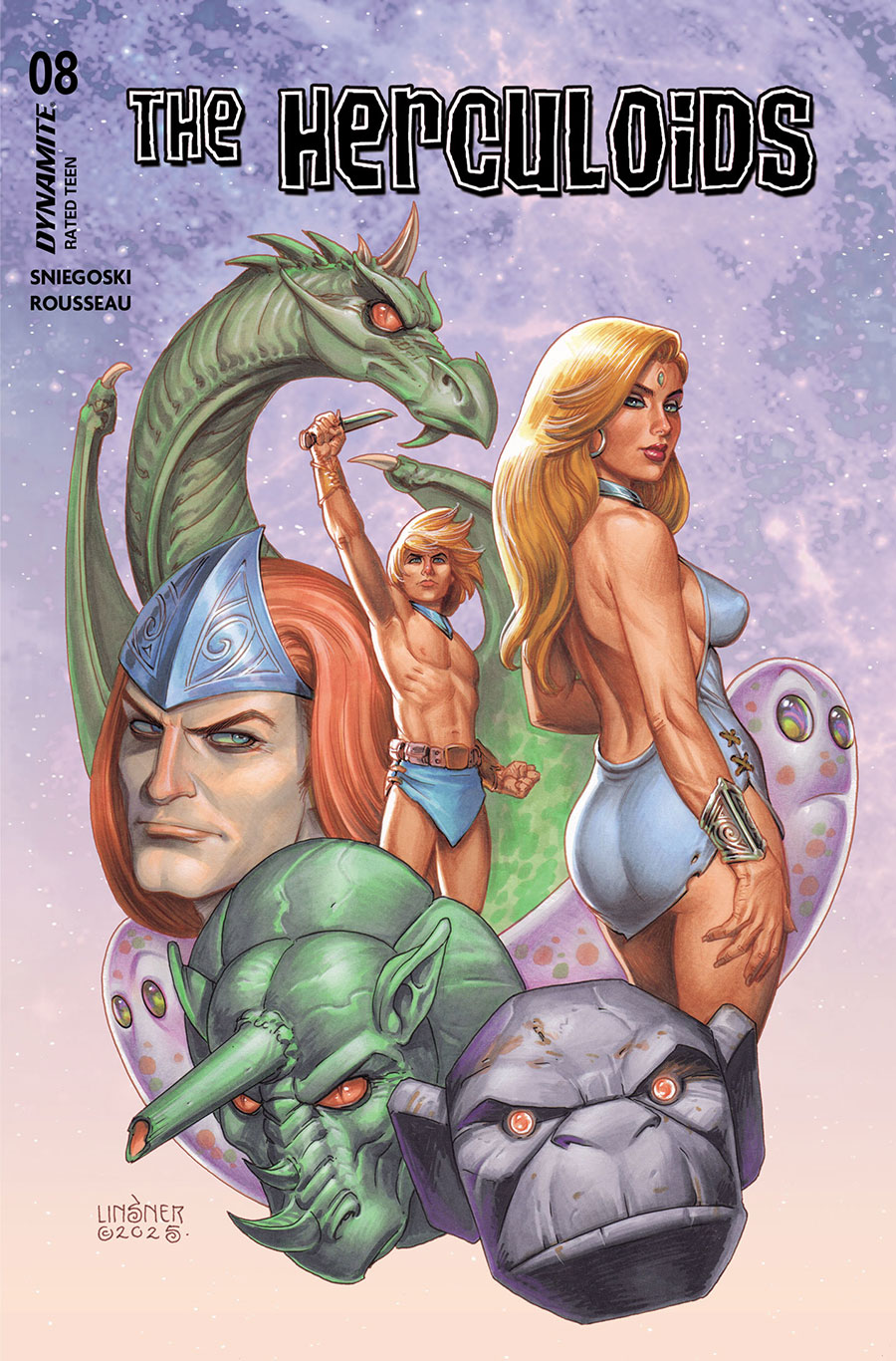 Herculoids #8 Cover B Variant Joseph Michael Linsner Cover