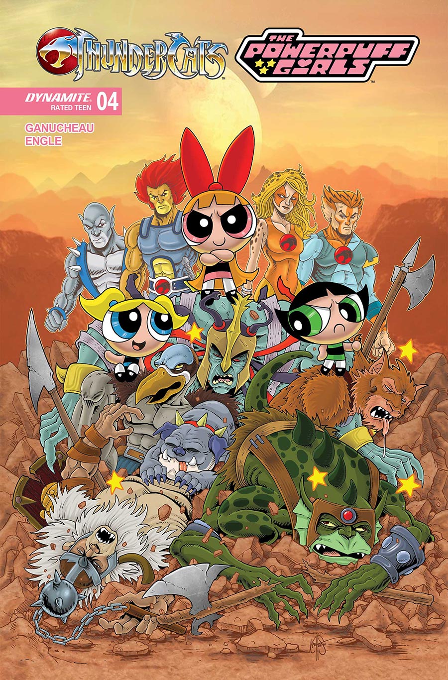 Thundercats Powerpuff Girls #4 Cover C Variant Ken Haeser Cover
