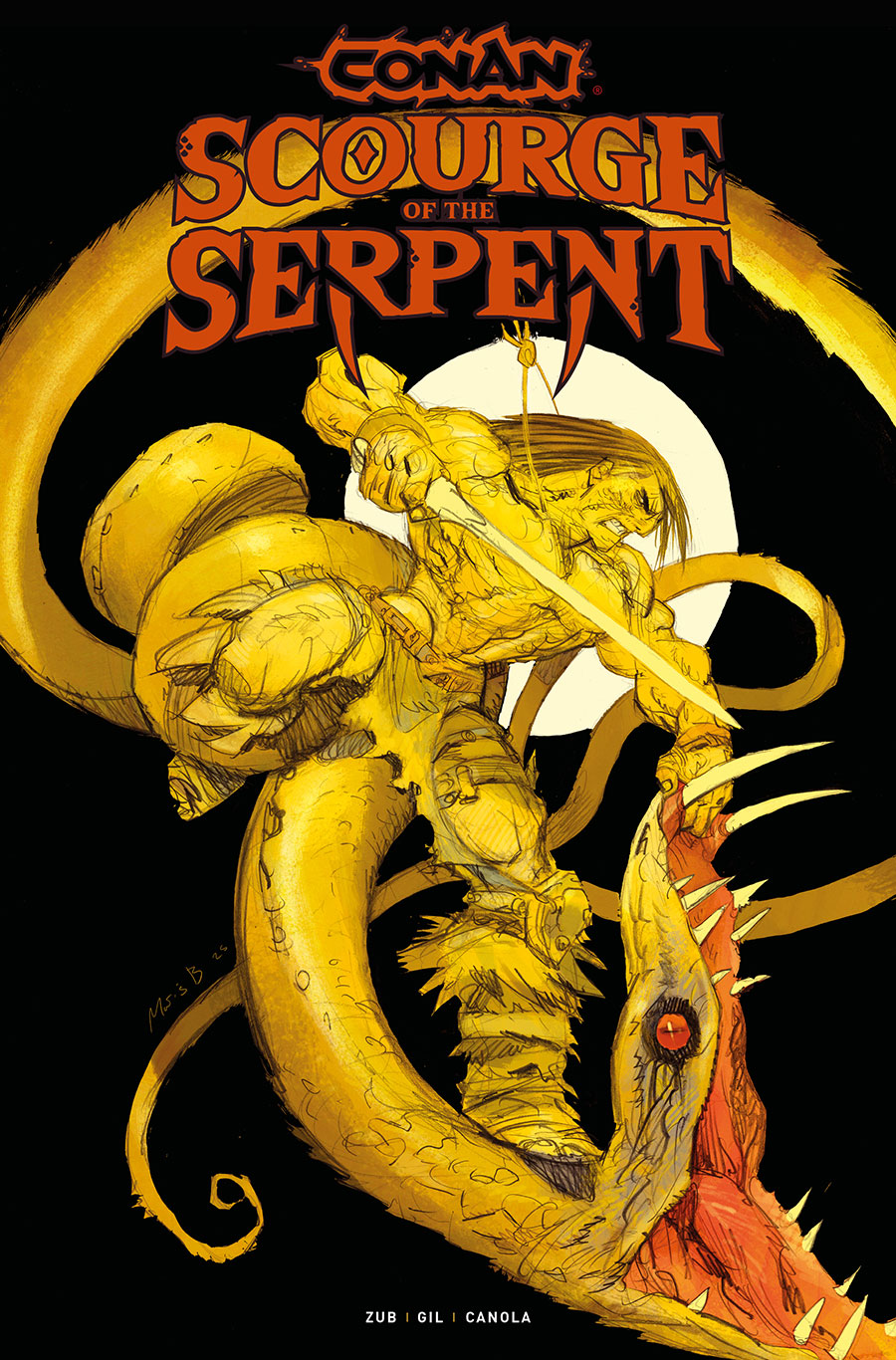 Conan The Barbarian Scourge Of The Serpent #1 Cover D Variant Matias Bergara Cover